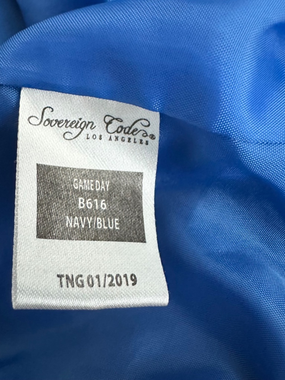 Sovereign Code Game Day Zip Windbreaker Mens Sz Medium Blue Used Great Condition - Picture 6 of 11